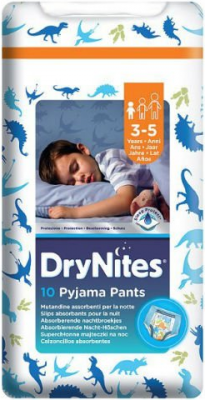 Huggies Drynites Jungen - Standard Packung - 3 bis 5 Jahre - 10 Pyjamahöschen